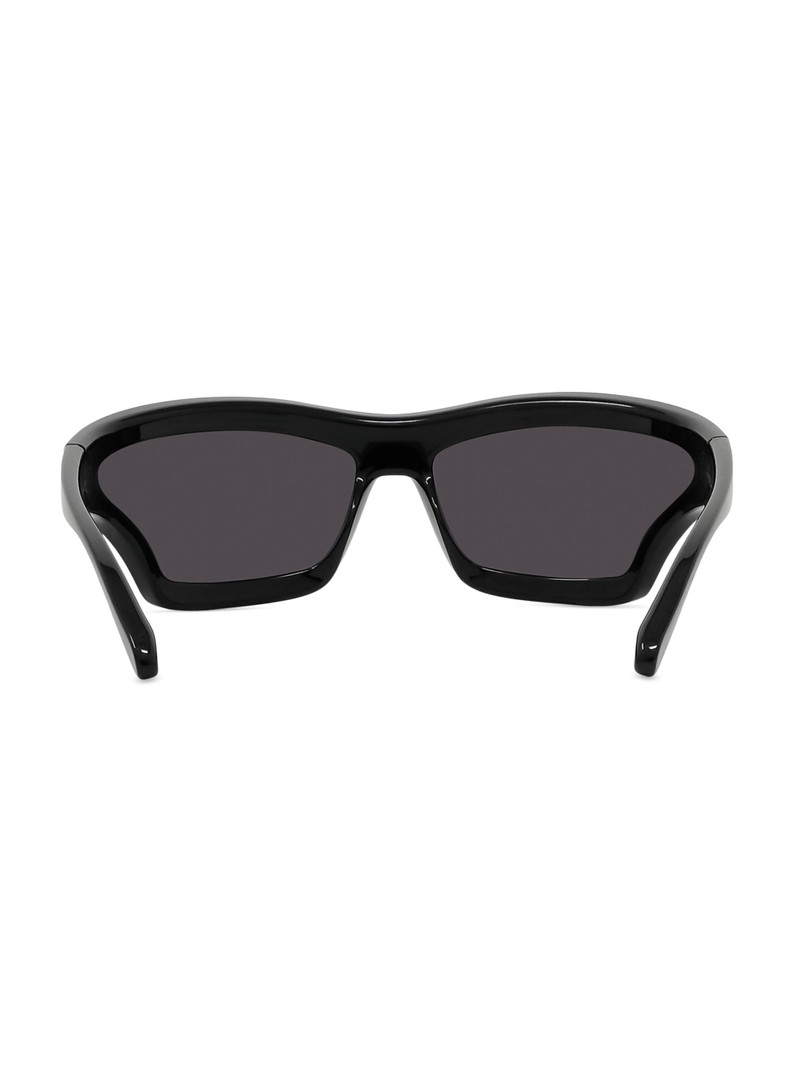 Men's x Paula's Ibiza Mask Sunglasses - Black Dark Grey 5
