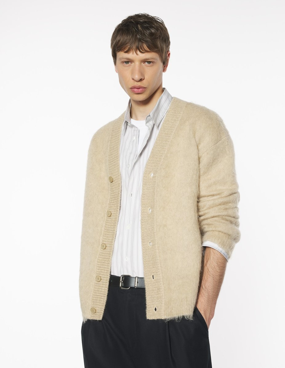 BRUSHED MOHAIR COMFORT CARDIGAN - 3