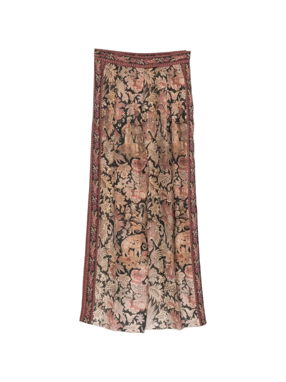 Printed silk trousers - 1