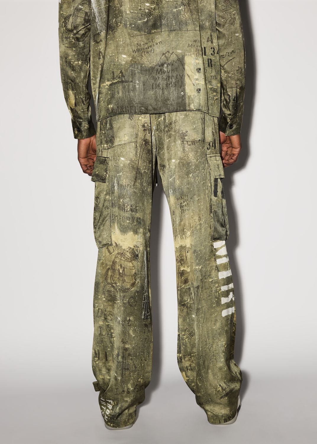 ARMY STENCIL CARGO PANT - 4