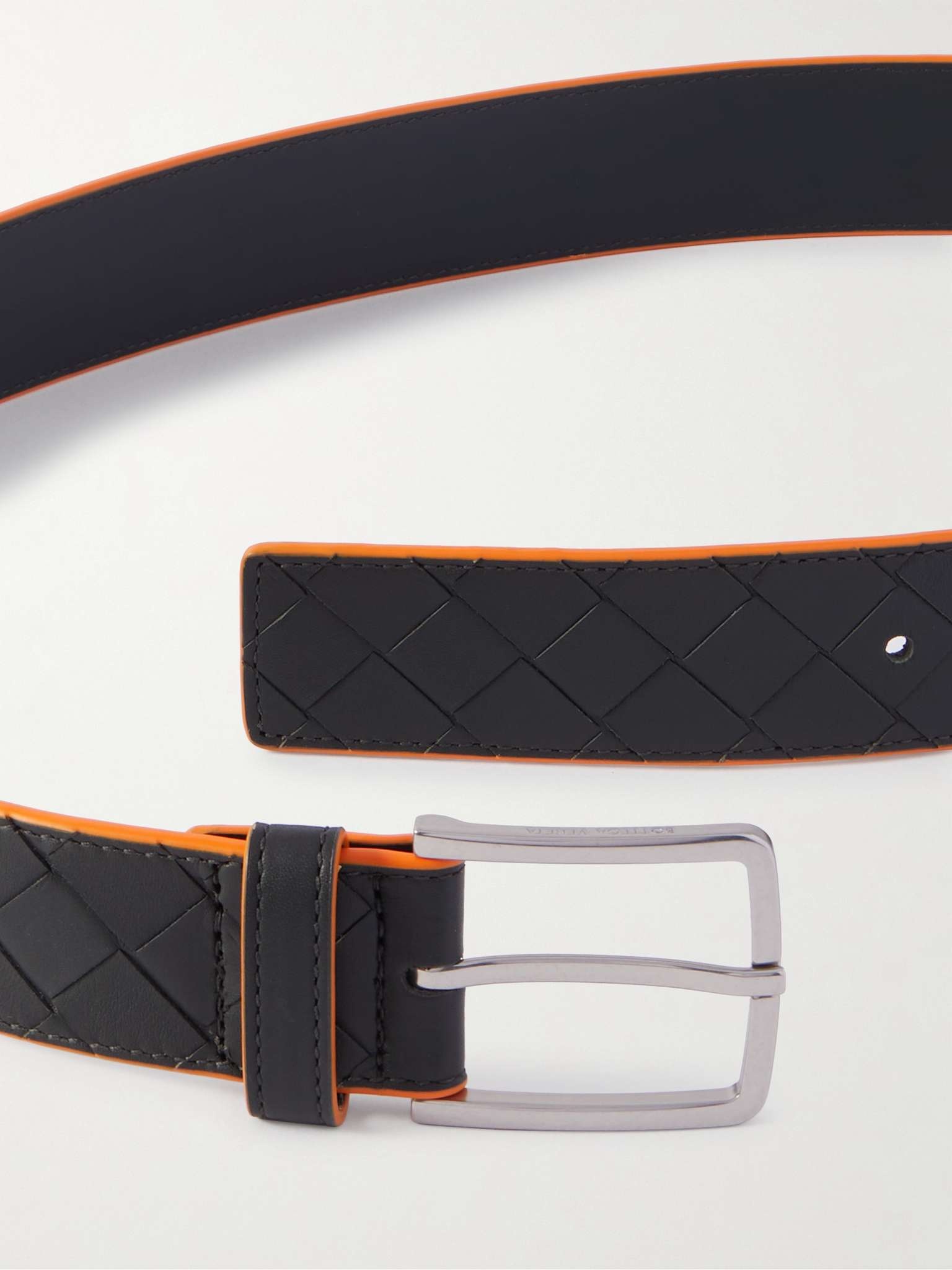 3.5cm Intrecciato Leather Belt - 2