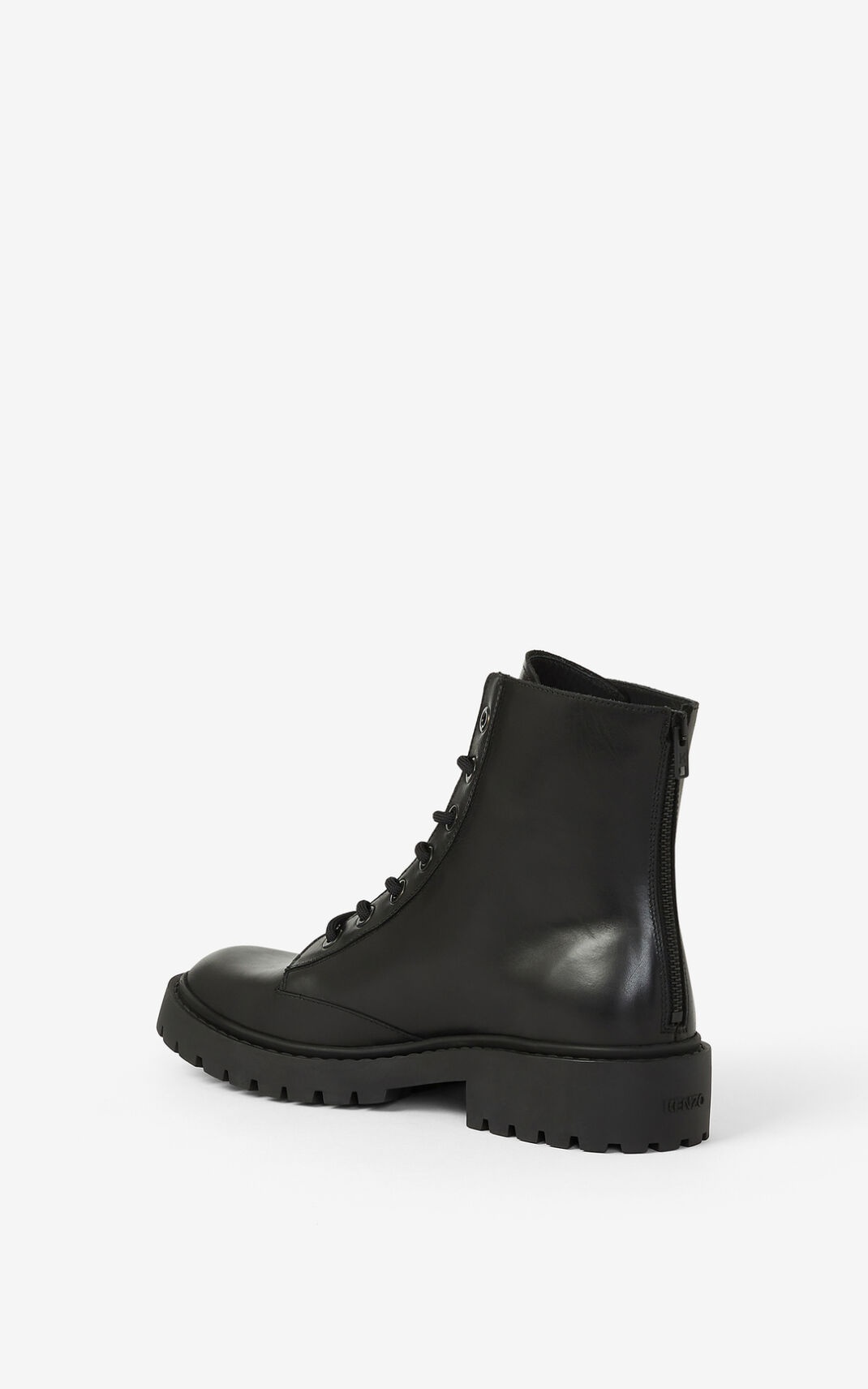 Lace-up leather Pike ankle boots - 3