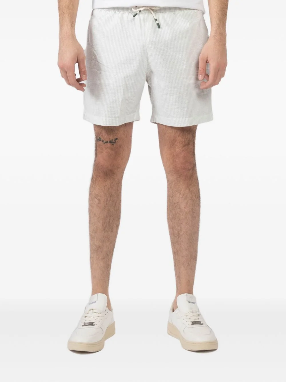 drawstring swim shorts - 1