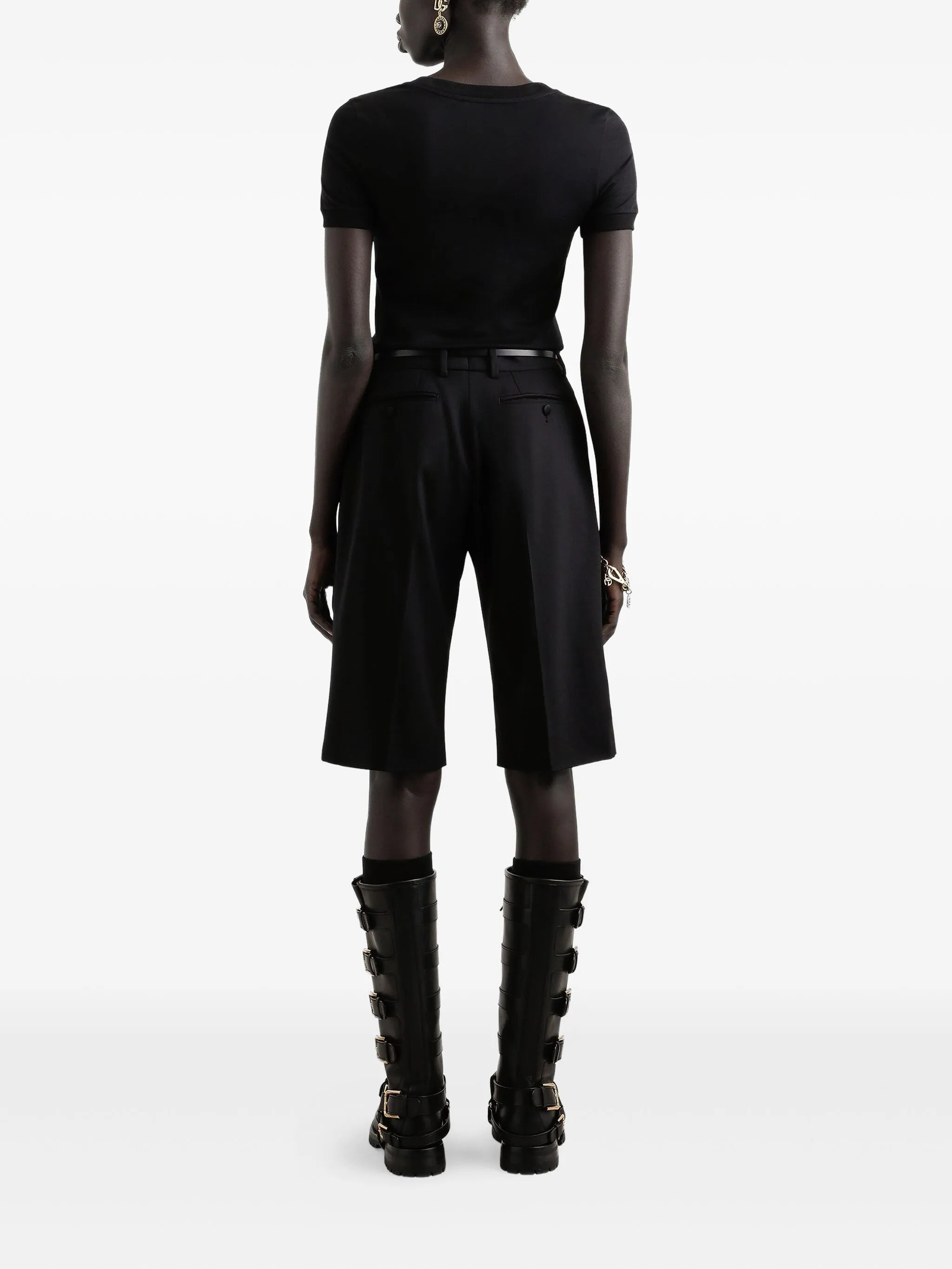 Dolce & Gabbana Pleated Wide-leg Shorts - 5