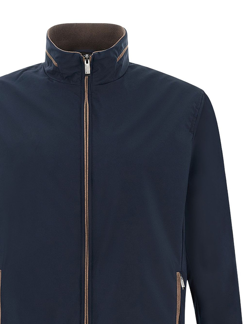 Paul & Shark alcantara details jacket outlook