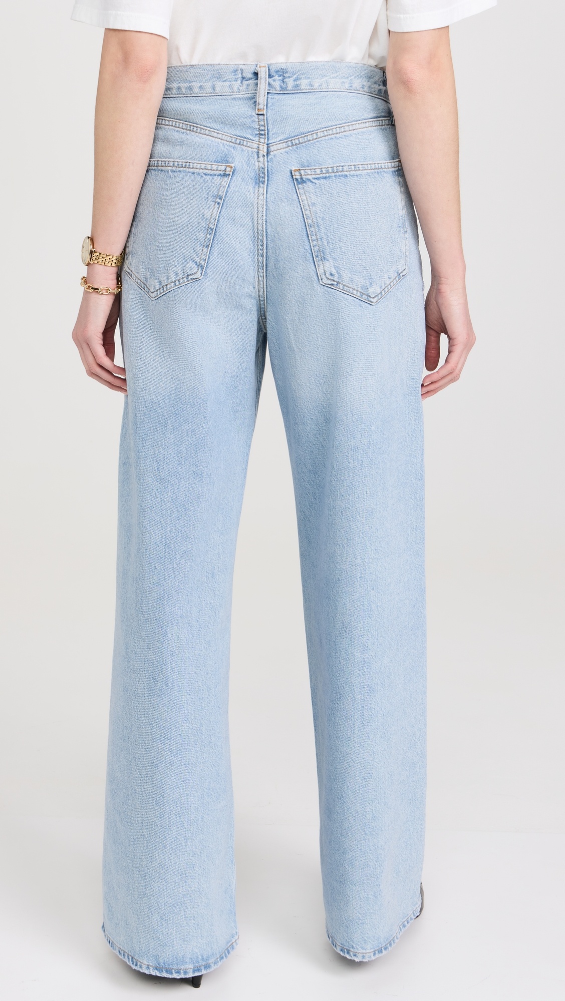 Dame High Rise Wide Leg No Cuff Jeans - 2