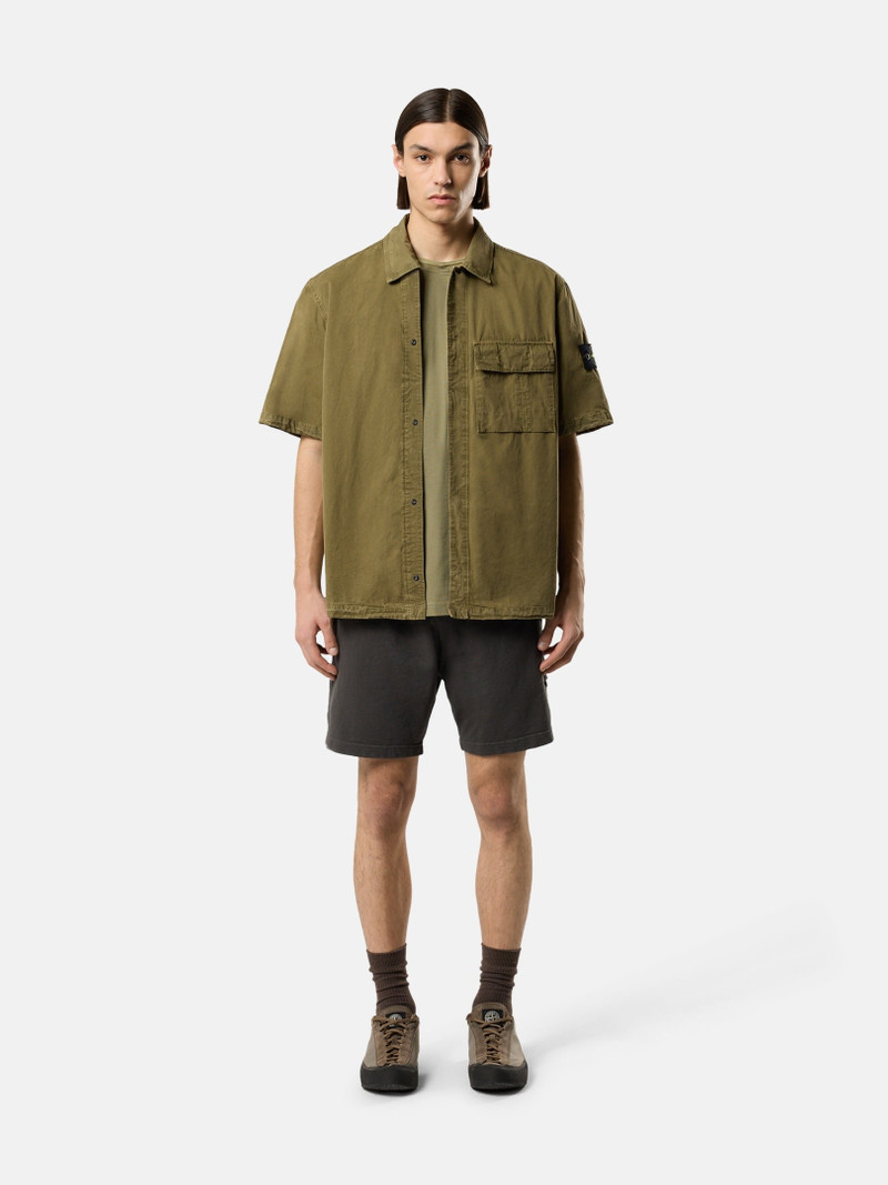 Stone Island 1200031 BRUSHED ORGANIC COTTON CANVAS 'OLD' EFFECT outlook