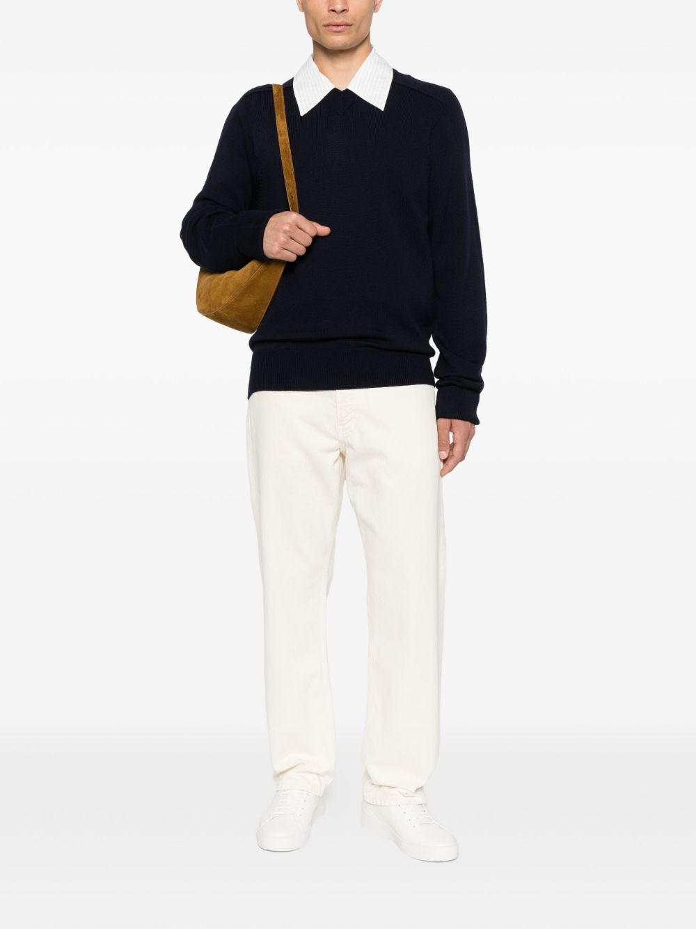 v-neck sweater - 2