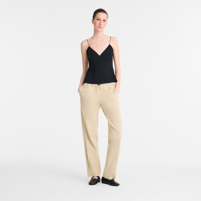 Longchamp Thin strap top Black - Crepe de Chine outlook
