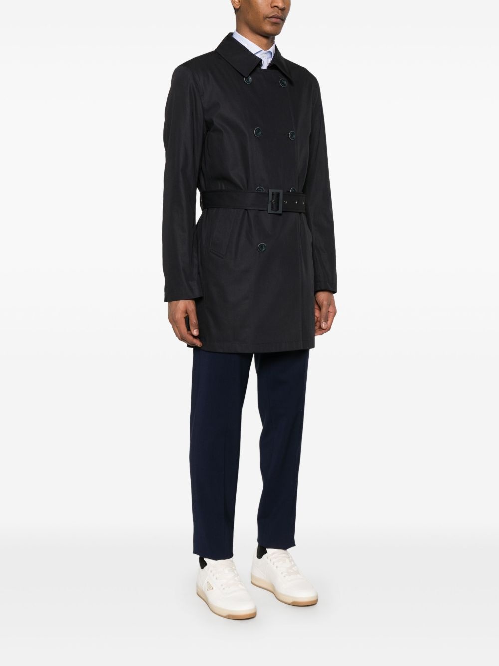 cotton trench coat - 3