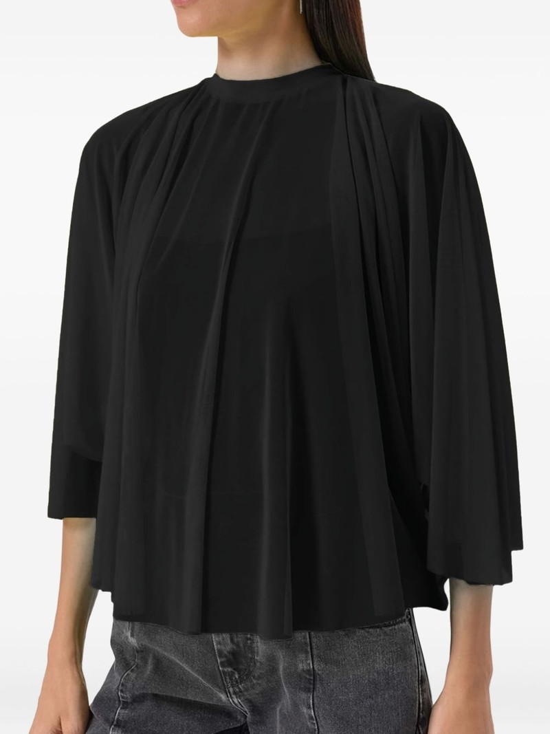 MM6 Maison Margiela mock-neck blouse outlook