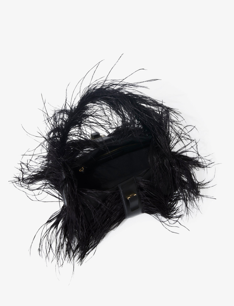 Park Shoulder Bag in Nylon With Feathers 6