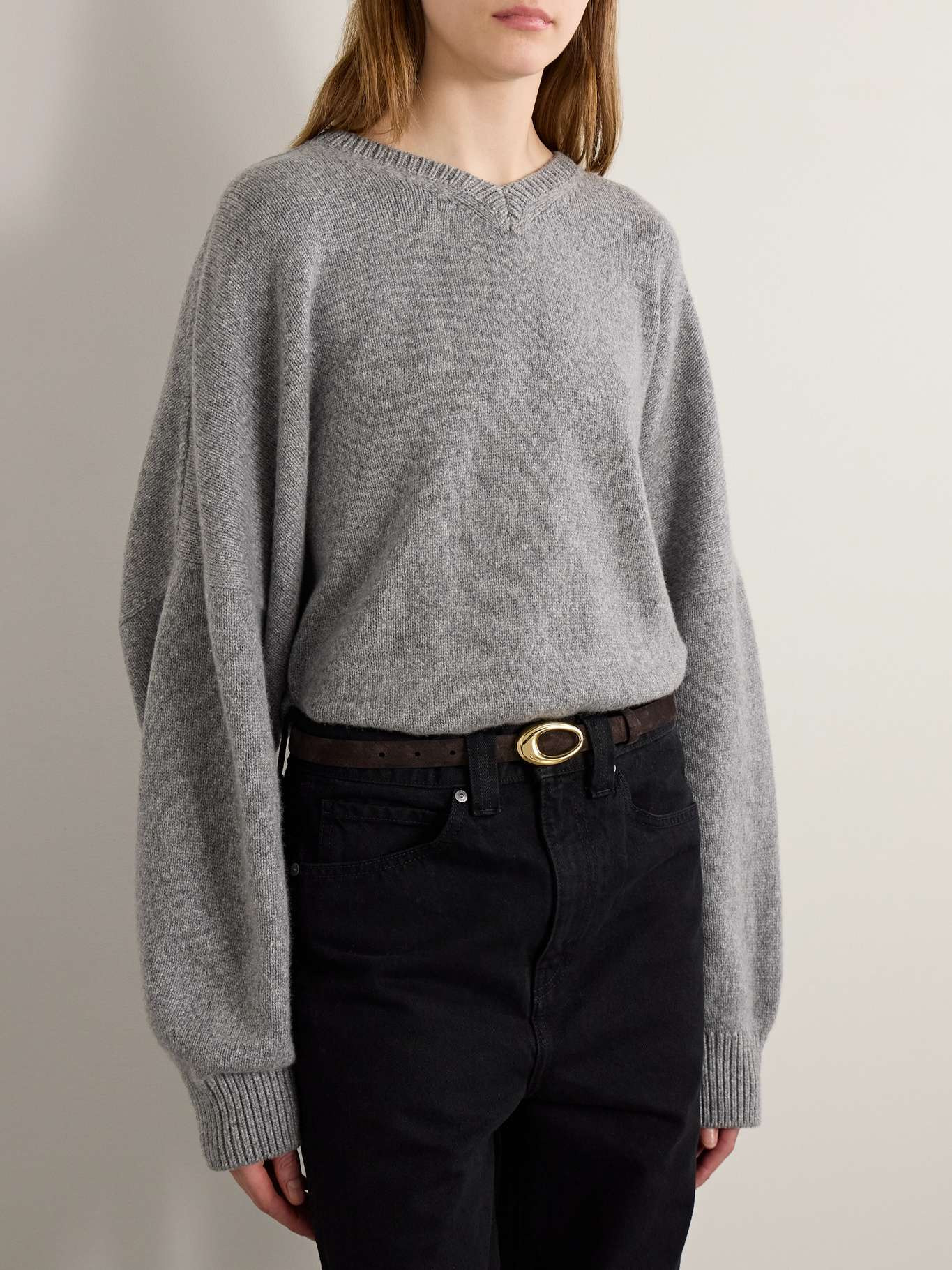 Olivia suede belt Chocolate - 2