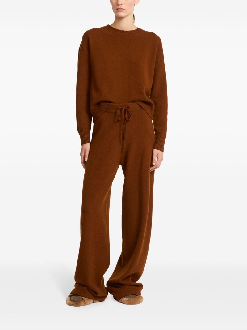 Yves Salomon knitted wide-leg trousers outlook