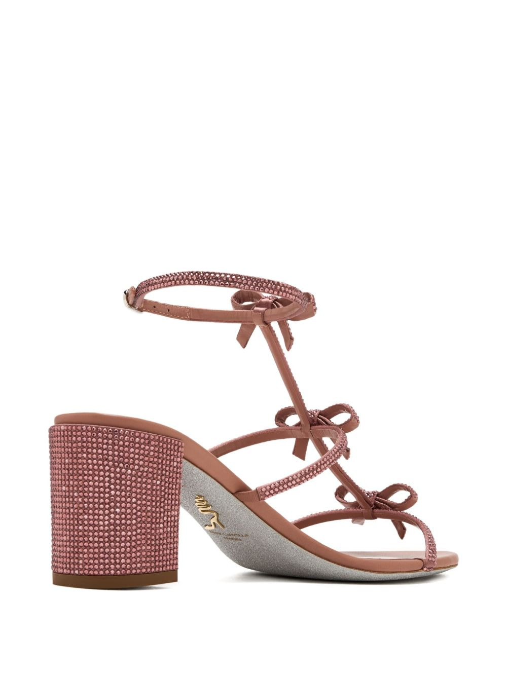 60mm Caterina crystal-embellished bow sandals - 3