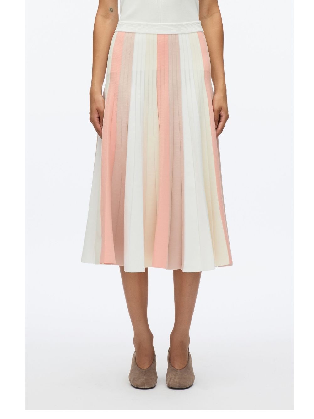 striped midi skirt - 4