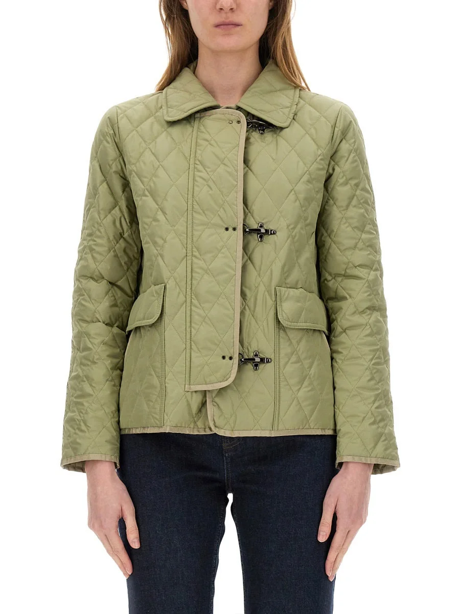 Fay Women 3-Hook Nylon Quilted Jacket - 1