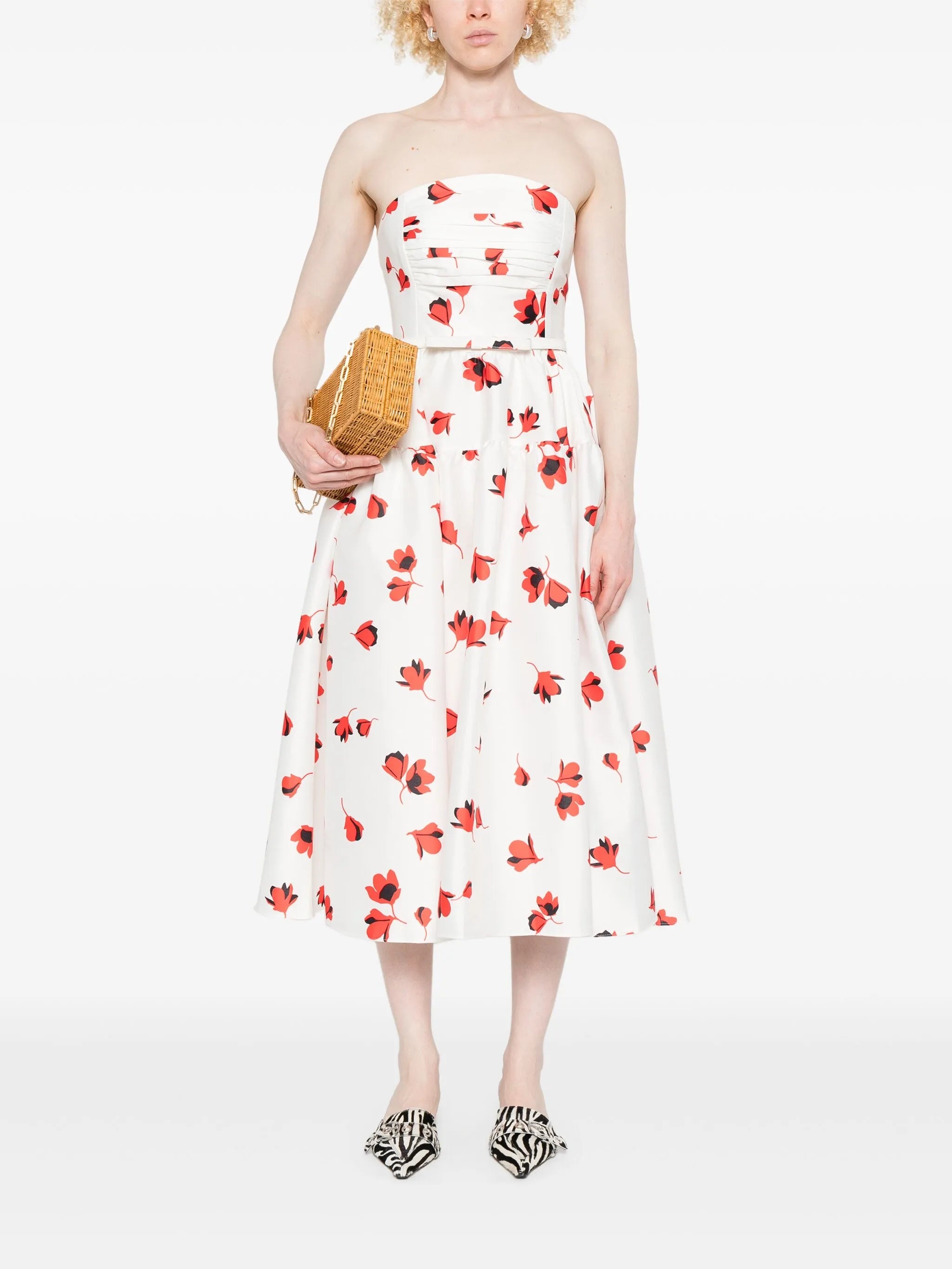 Floral-print Taffeta Dress - 5