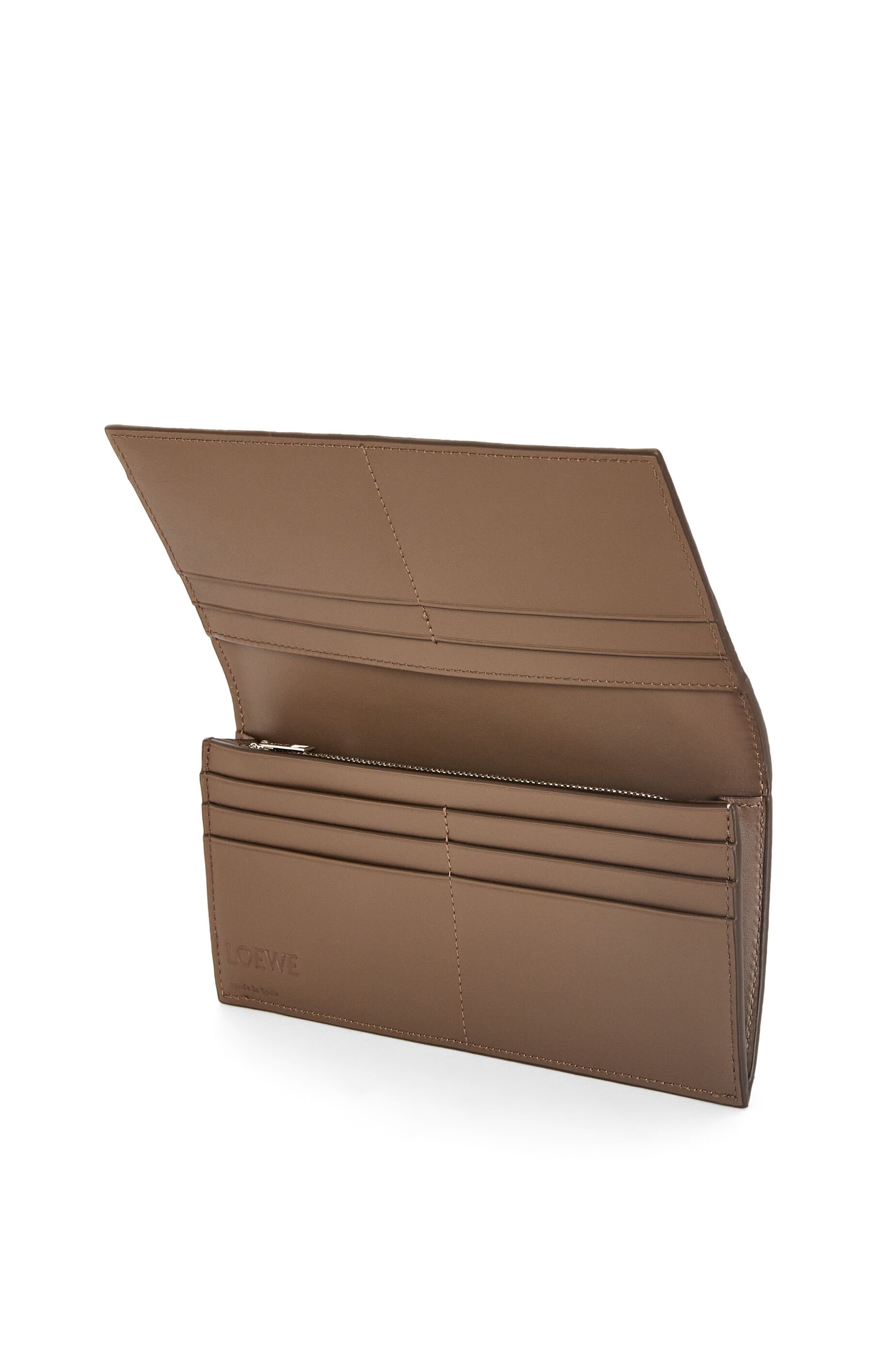 Long horizontal wallet in soft grained calfskin - 3