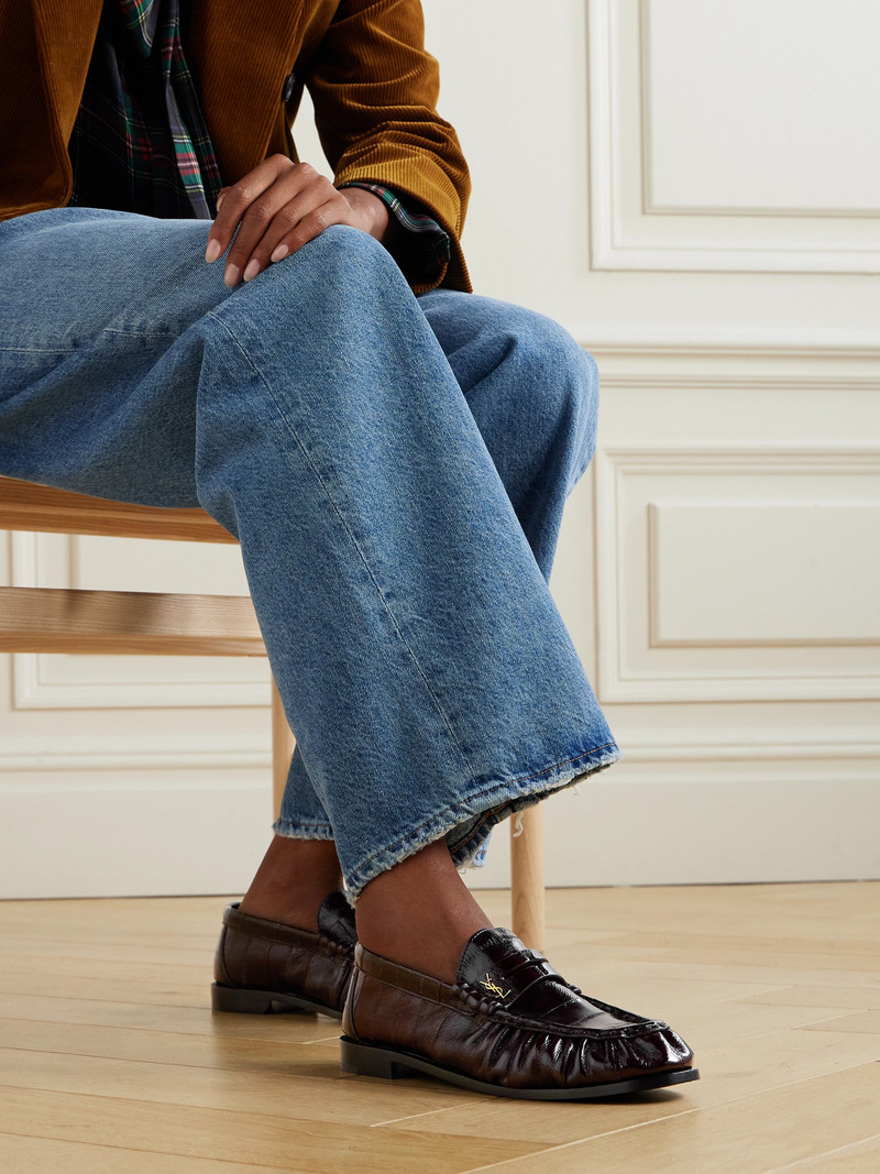 SAINT LAURENT Le Loafer Eel Loafers outlook