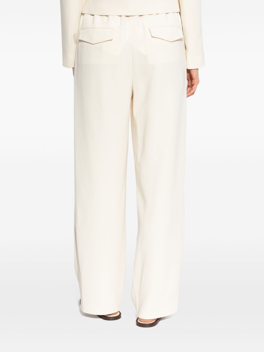 pleated crepe trousers - 4