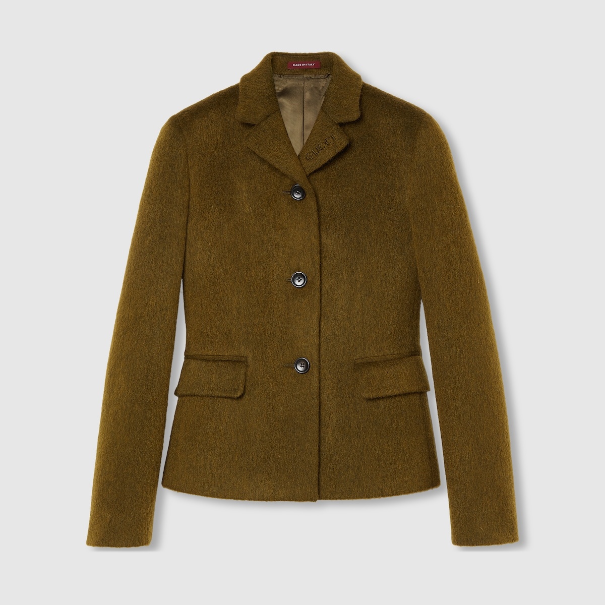 Light wool wool mohair jacket - 1