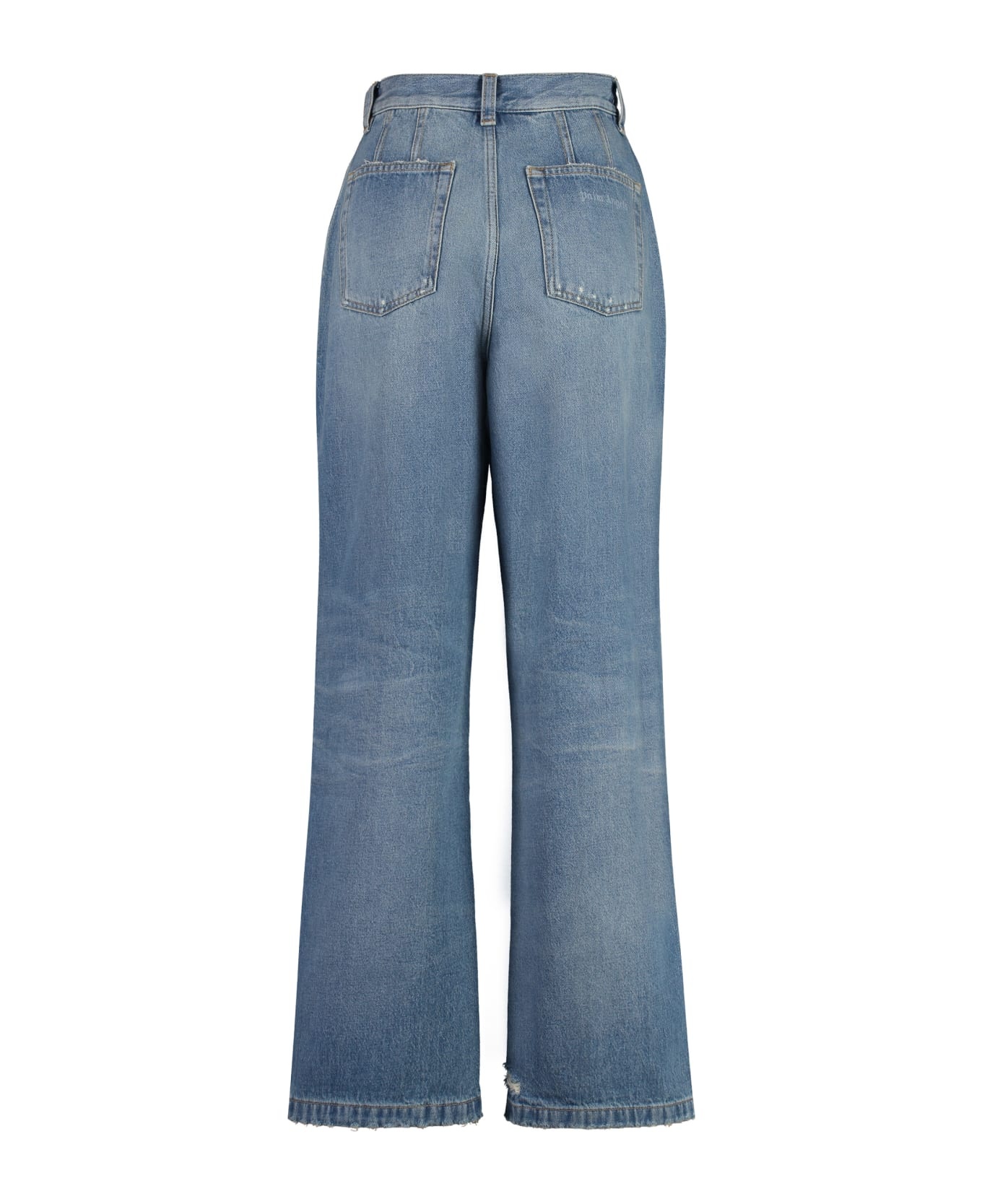 Light Blue Cotton Jeans - 2
