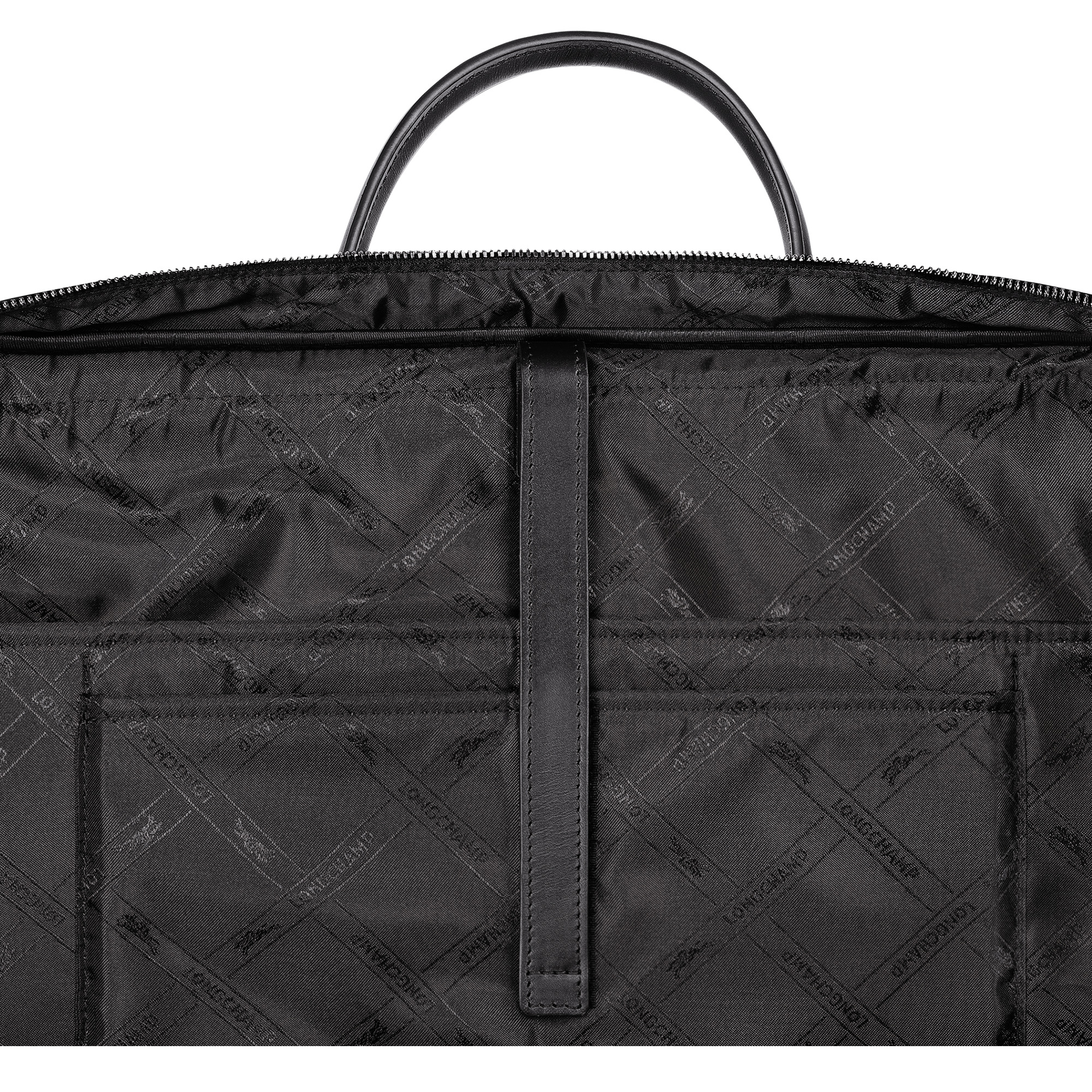 Le Foulonné L Briefcase Black - Leather - 5