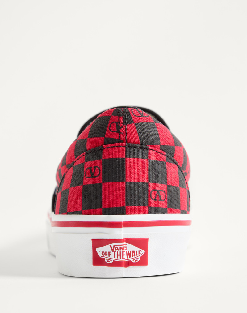 VALENTINO GARAVANI AND VANS SLIP-ON SNEAKER IN FABRIC WITH MAXI CHERRYFIC PRINT AND VLOGO CHECKERBOA 8
