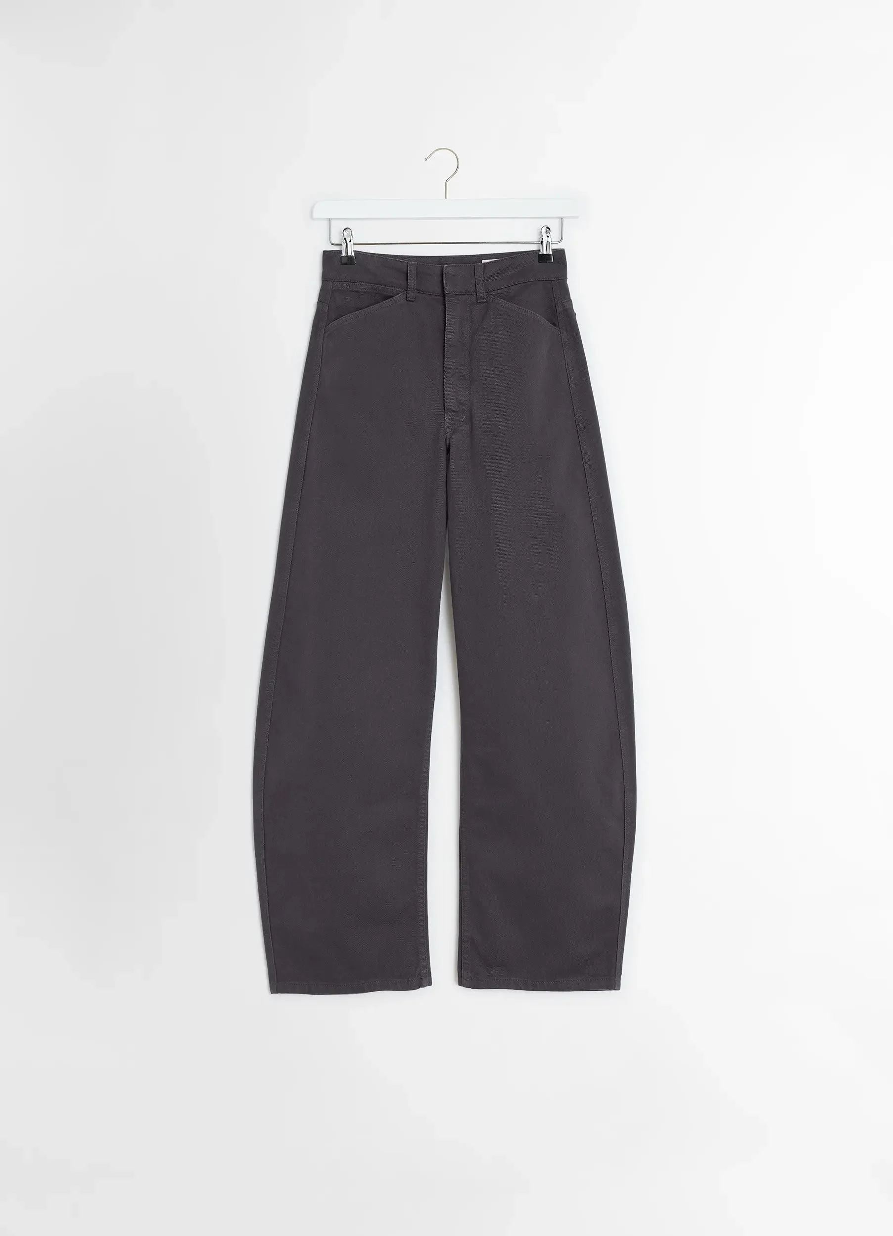 HIGH WAISTED CURVED PANTS - 1