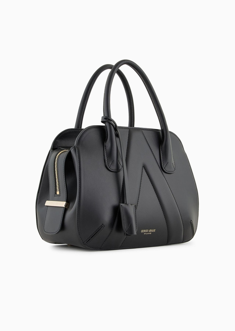 GIORGIO ARMANI Small leather la Prima Boston bag outlook