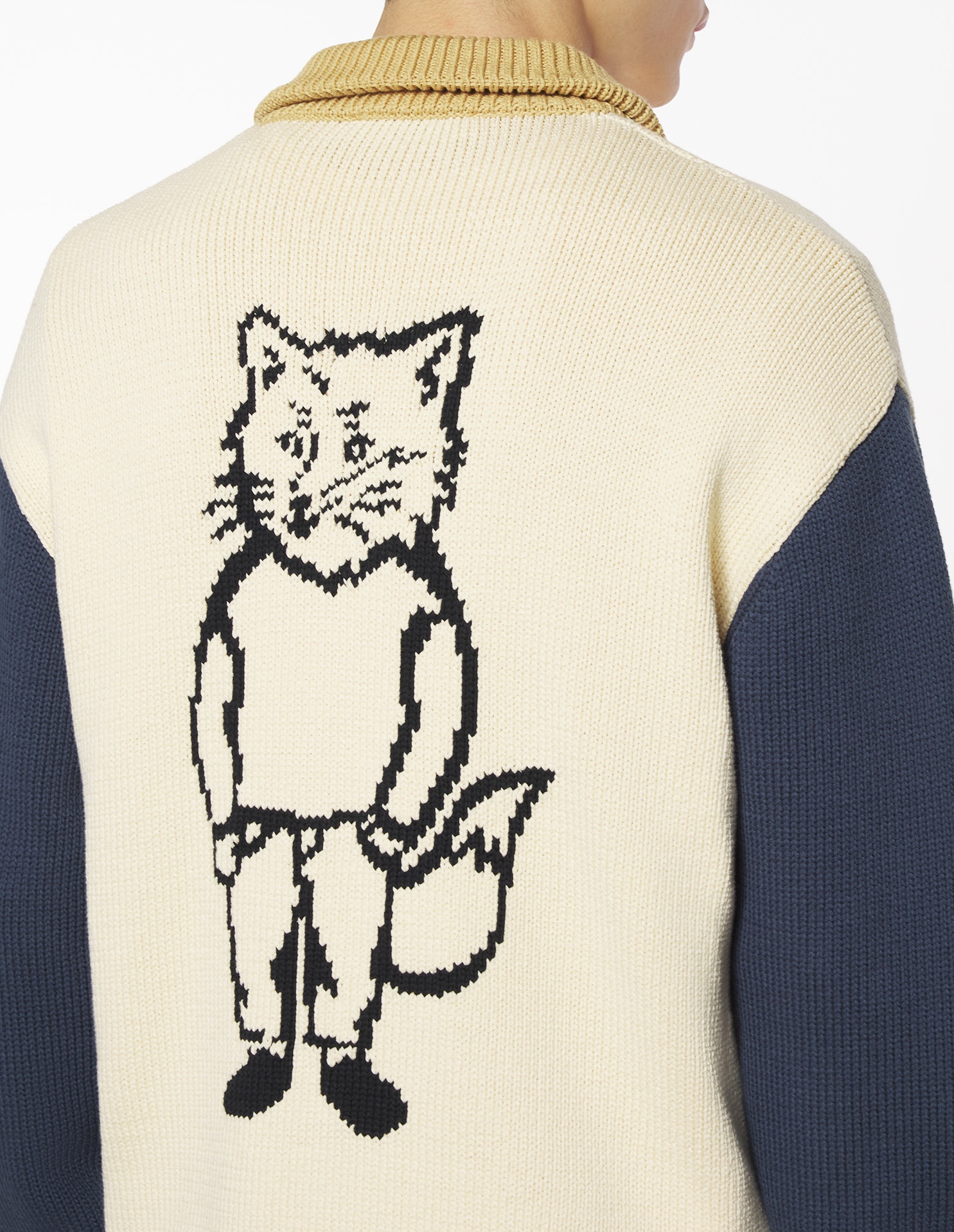 KNITTED COLLEGE BLOUSON - 6