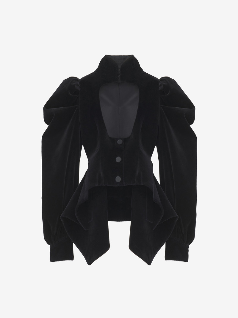 Floral Lace Panel Jacket 1
