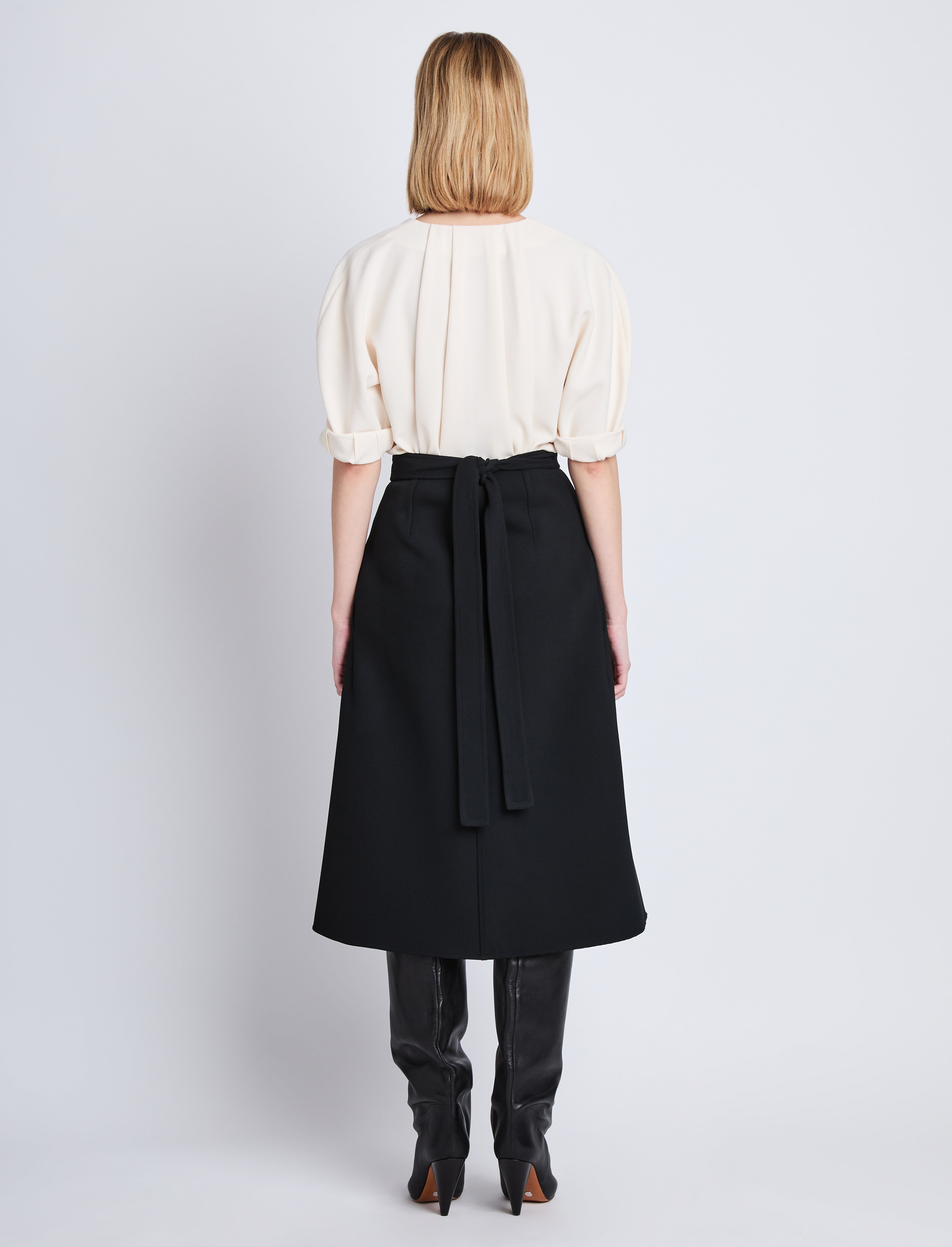 Georgia Top in Matte Viscose Crepe - 5