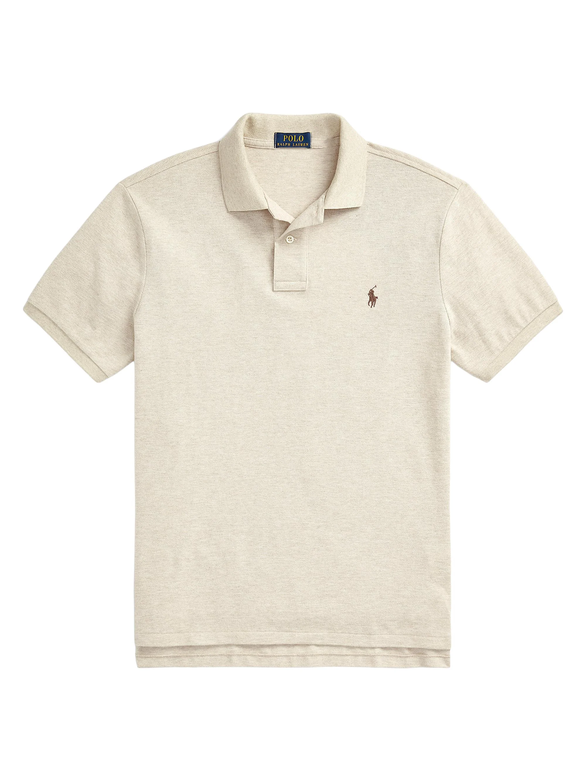 Men's Basic Mesh Polo Shirt - Dune Heather - 1