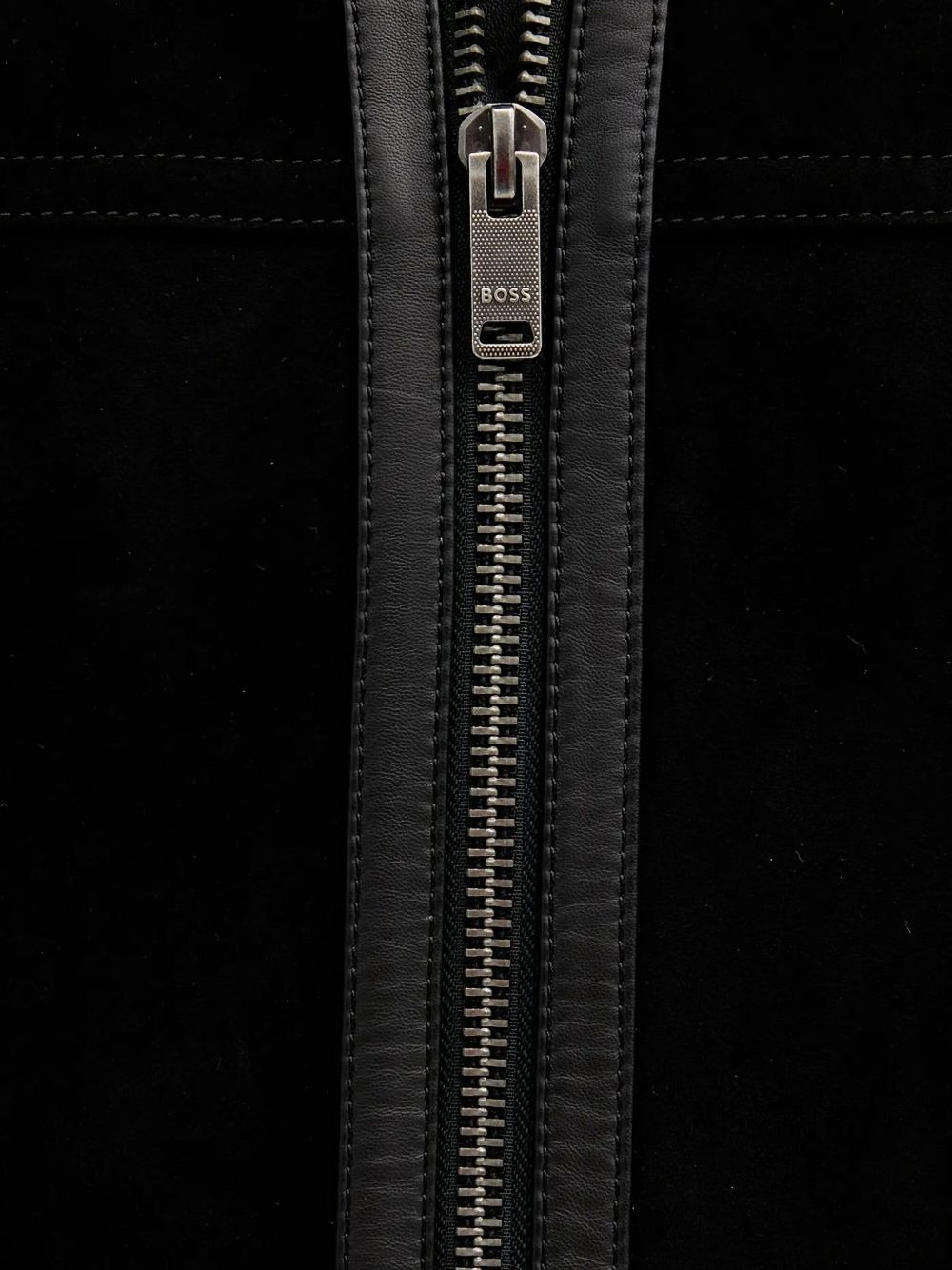 zip-fastening bomber jacket - 5