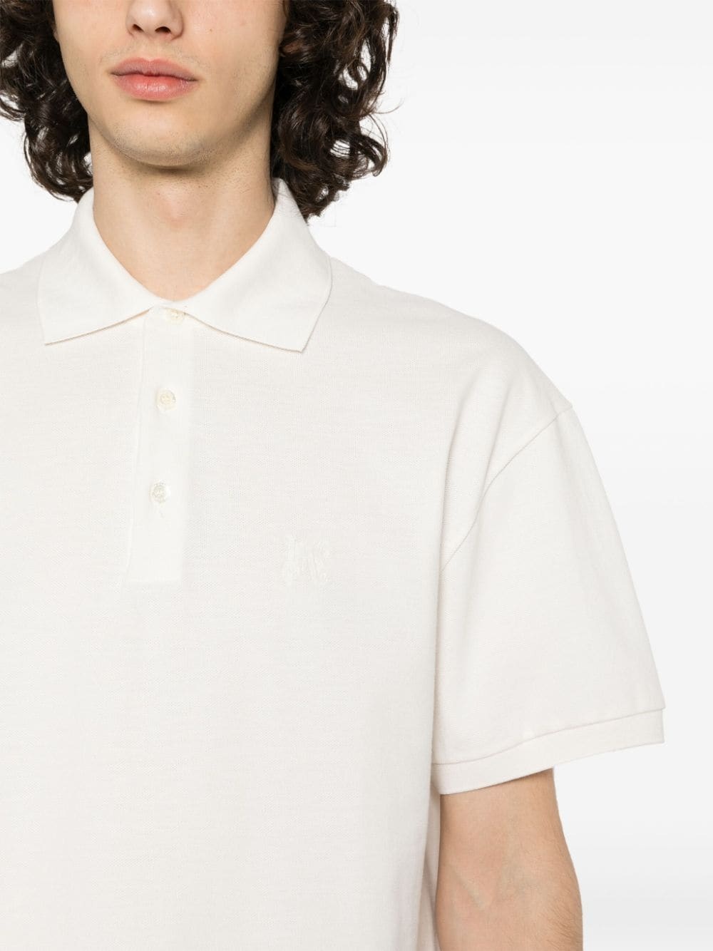 embroidered-logo polo shirt - 5
