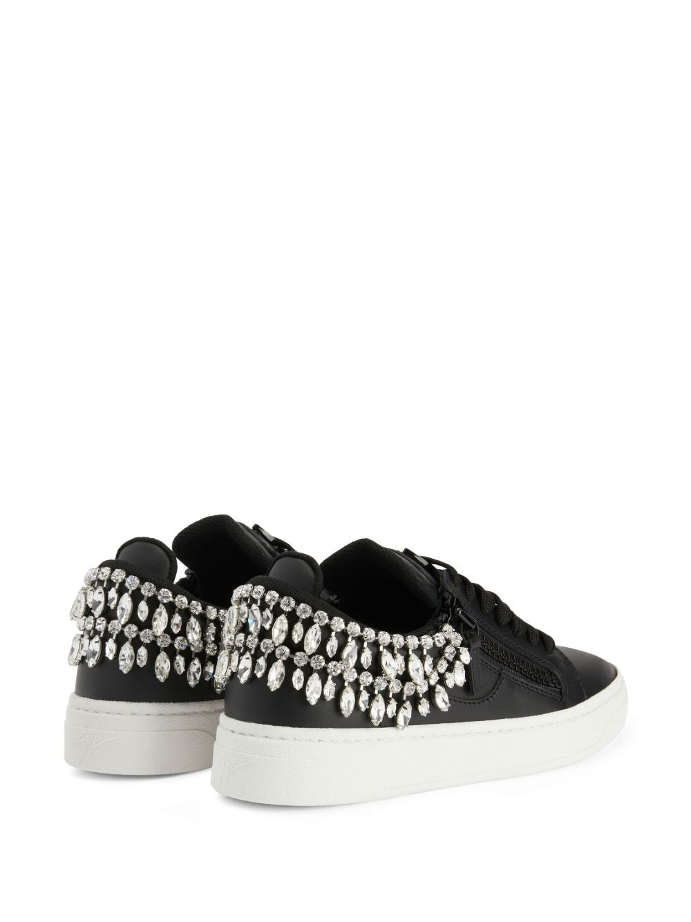 crystal-embellished low-top sneakers - 3