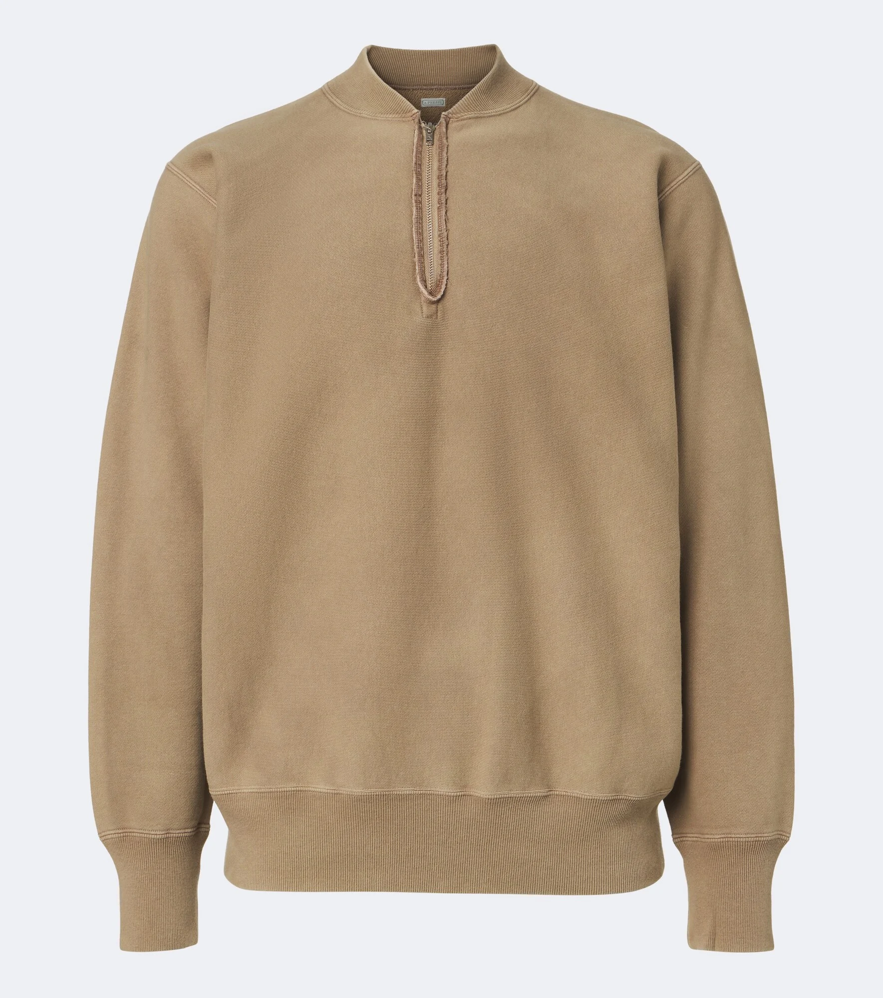 Cotton zip-up sweater - 1