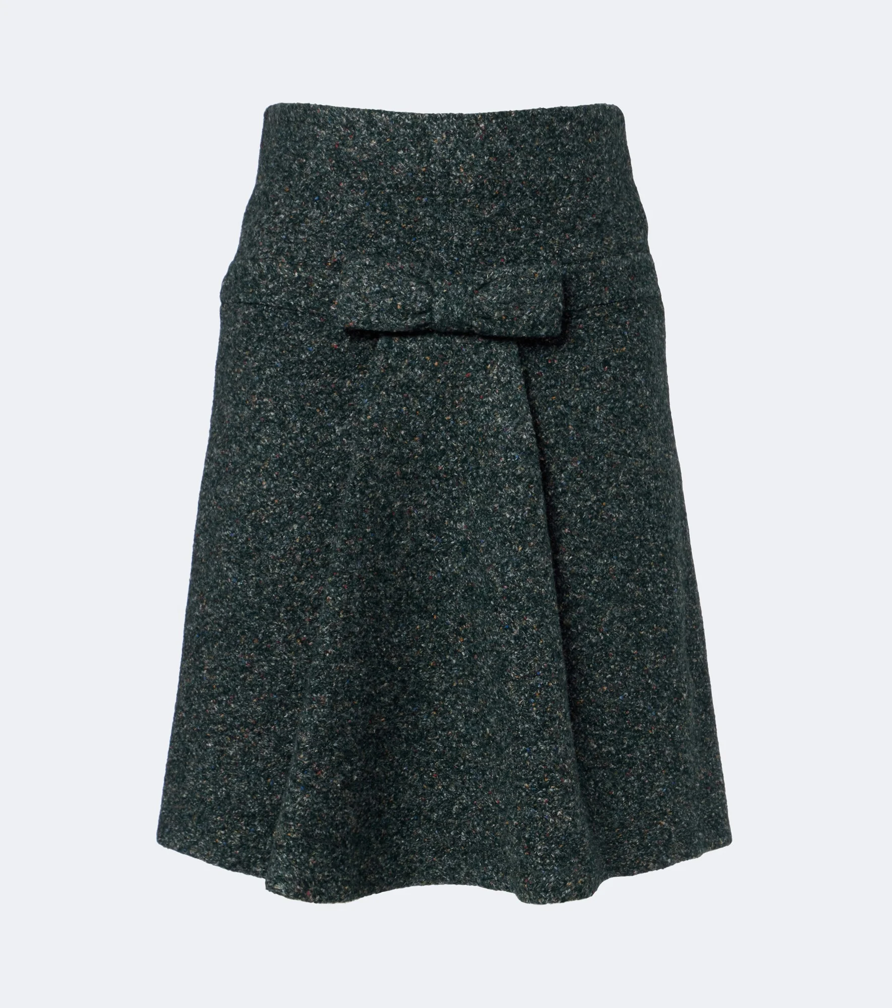 Bow-detail pleated miniskirt - 1