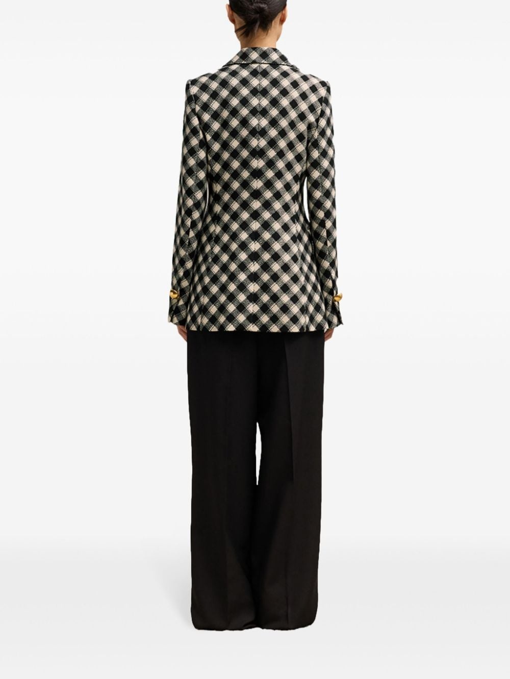 check-pattern jacket - 4