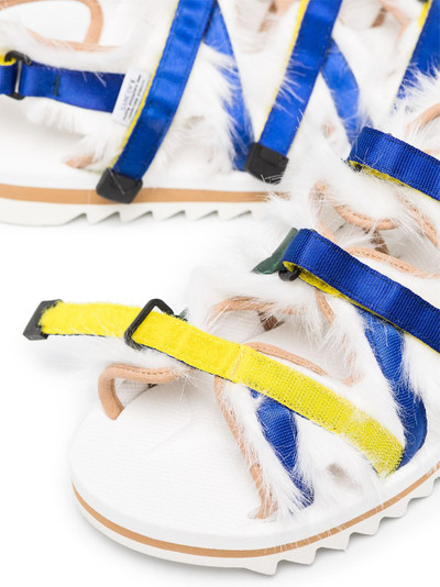 Suicoke faux-fur strappy sandals outlook