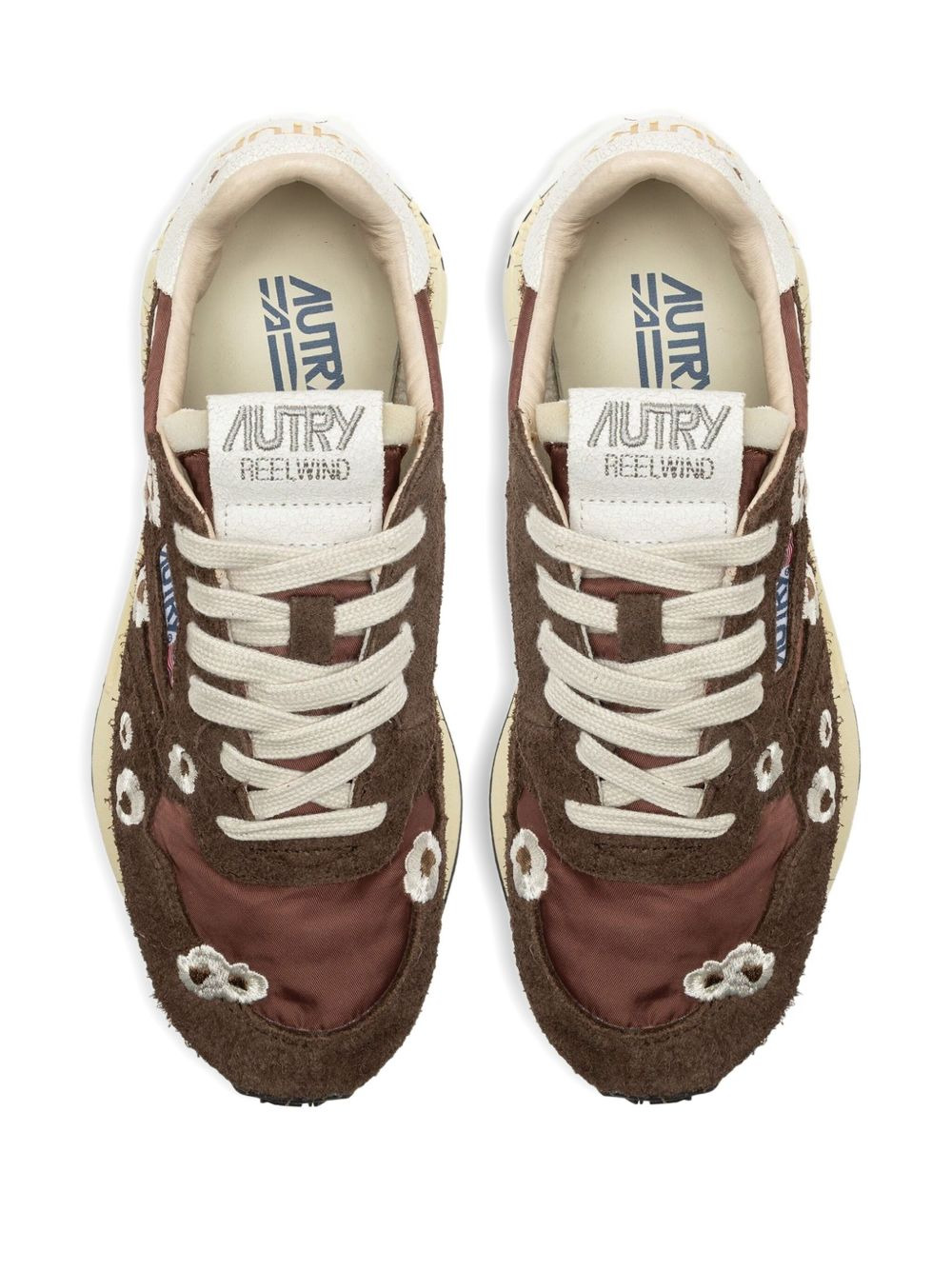 REELWIND embroidered-flower sneakers - 4
