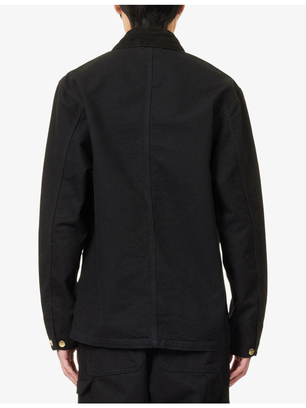 Michigan Patch-Pocket Loose-Fit Denim Coat - 4