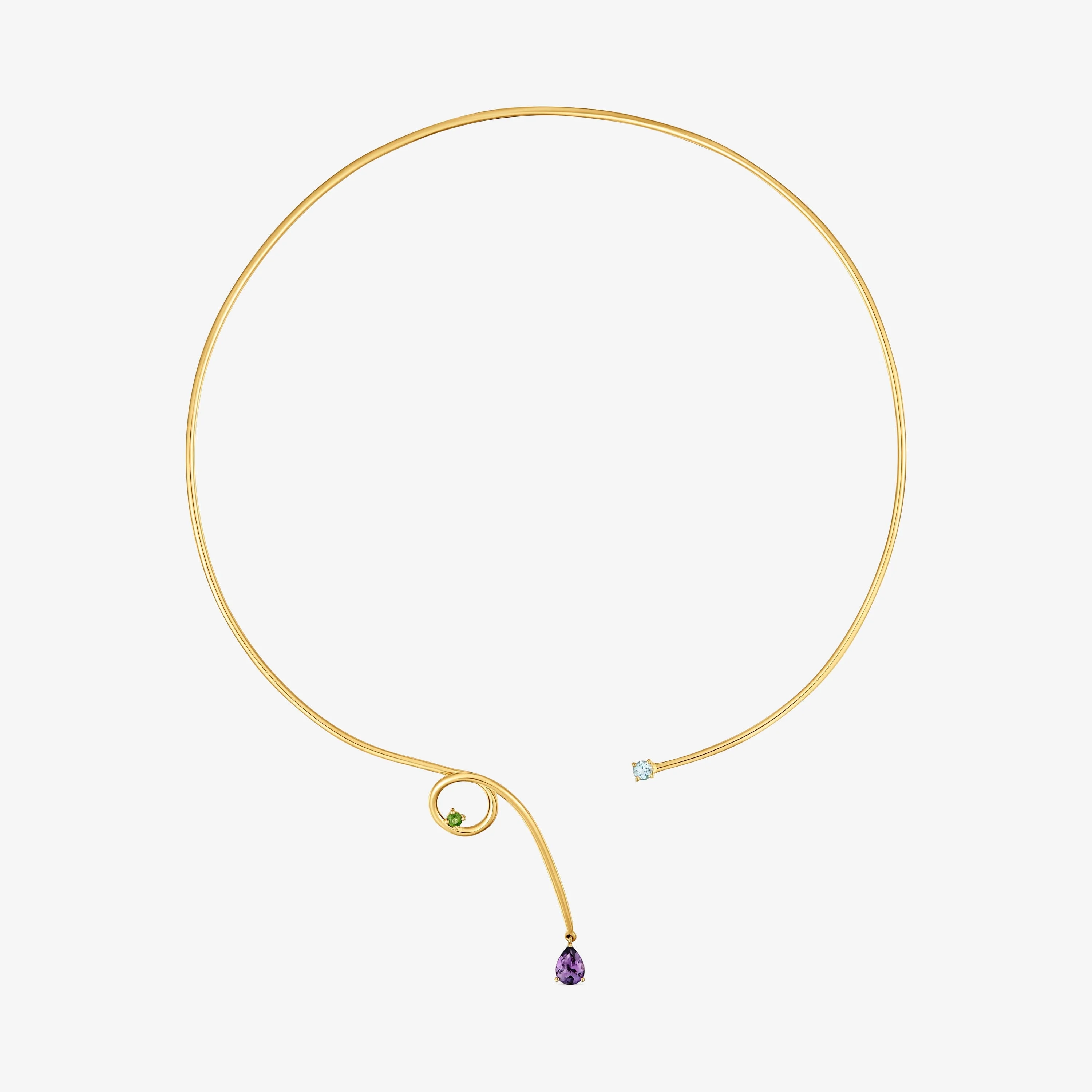 Open Necklace with 18kt gold vermeil and gemstones TOUS Lio - 1