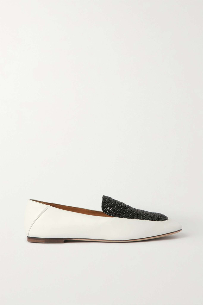 Olene two-tone leather loafers 1