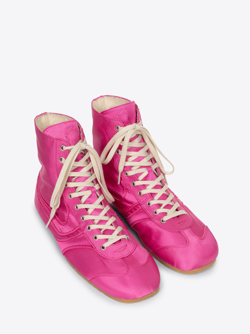 SATIN HIGH TOP SNEAKERS 3