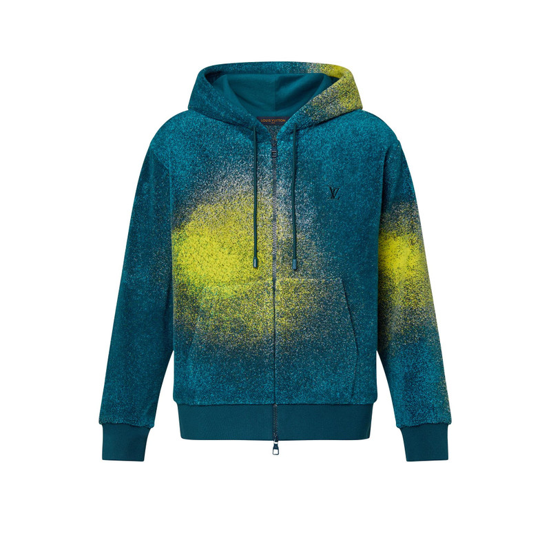 Embroidered Zip Through Hoodie - 1