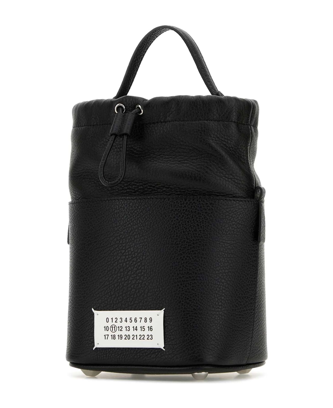 Black Leather Mini 5ac Bucket Bag - 2