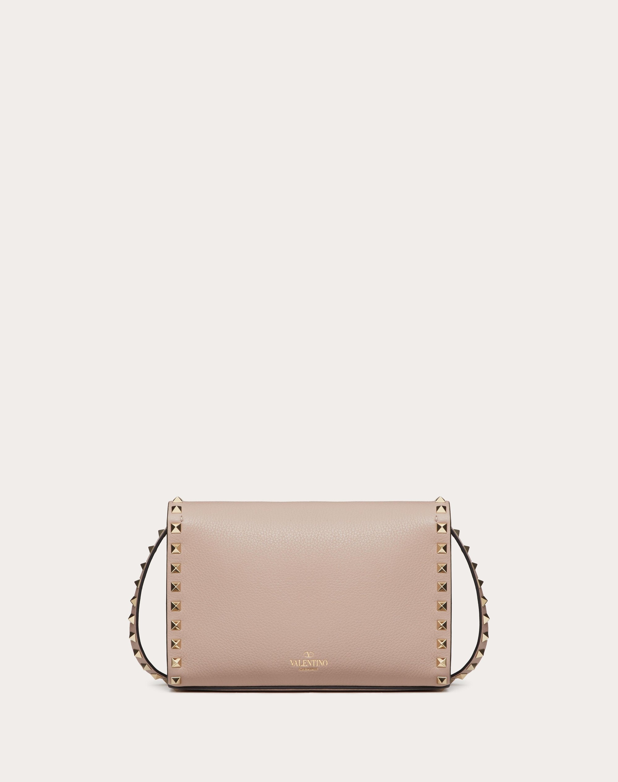 SMALL ROCKSTUD GRAINY CALFSKIN CROSSBODY BAG - 3